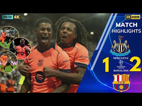 برشلونة Vs نيوكاسل 2 1 قمة نارية وأهداف مثيرة في ليلة الأبطال راشفورد يتألق مع برشلونة