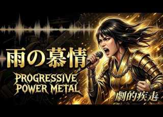  プログレ 昭和歌謡 雨の慕情 八代亜紀 Prog Power Metal Cover AI Singer BeautyANDbeauty
