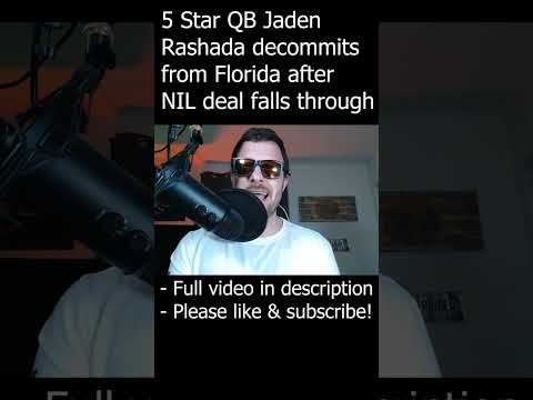 The Jaden Rashada NIL Situation Is A MESS Shorts The Jaden Rashada NIL Situation Is A MESS Shorts