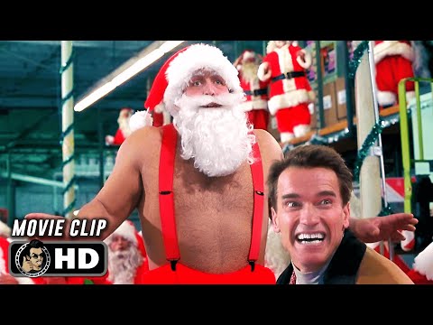 Giant Santa Vs Arnold Fight Scene JINGLE ALL THE WAY 1996 Movie CLIP HD
