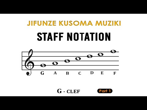 Jinsi Ya Kusoma Muziki Wa Staff Notation Part 1