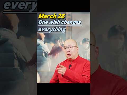 This March 26th One Wish Could Change Everything Wish Pray Wealth Destiny Future Fate Money