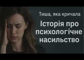 Тиша яка кричала Історія жінки про психологічне насильство і дитячі травми