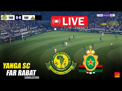 LIVE YANGA SC Vs AS FAR RABAT EFootball PES 21 Video Game Simulation