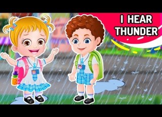 I Hear Thunder Nursery Rhyme With Lyrics More Kids Songs Nursery Rhymes Collection By Baby Hazel