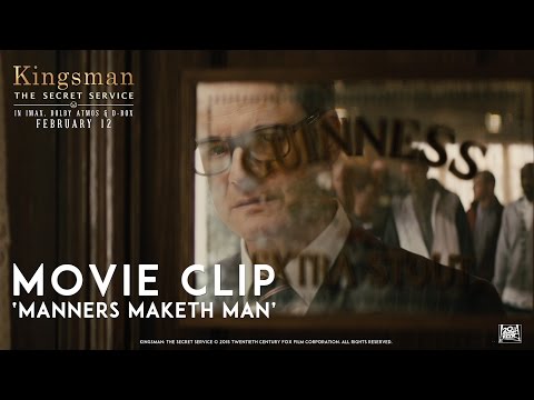 Kingsman The Secret Service Manners Maketh Man Movie Clip In HD 1080p