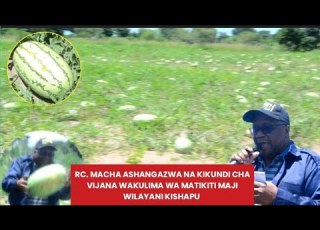 MKUU WA MKOA WA SHINYANGA MH ANAMRINGI MACHA ASHANGAZWA NA KIKUNDI CHA VIJANA WAKULIMA WA MATIKITI