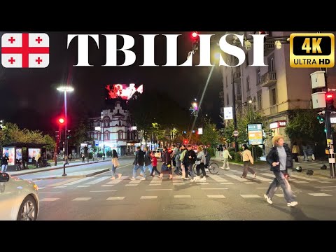 4K Night Driving In Georgia Tbilisi
