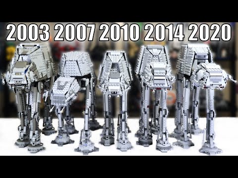 LEGO Star Wars AT AT Comparison 4483 10178 8129 75054 75288 2003 2007 2010 2014 2020