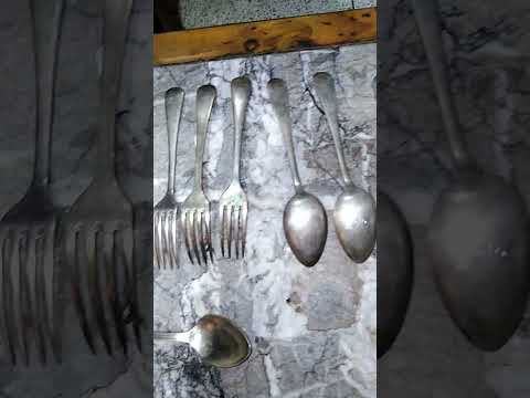 معالق و شوك فضية عثيقة تعود لشركة ALPACA