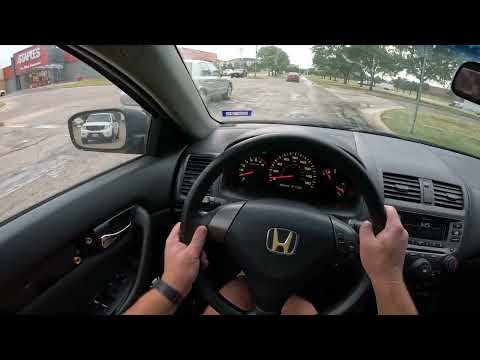 4K 2007 Honda Accord LX 2 4L 5 Speed Manual POV Test Drive