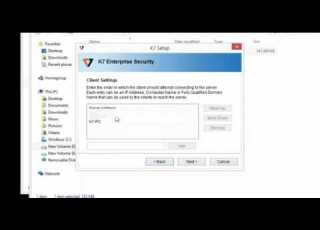 K7 Enterprise Security Installation