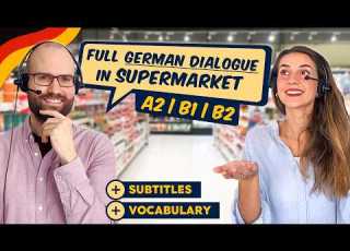German Conversation For Supermarket A2 B1 B2 Food Counter Finding Products Checkout