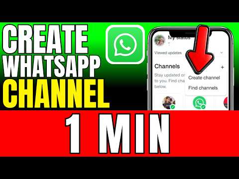How To Create A Whatsapp Channel 2026 Fast And Easy