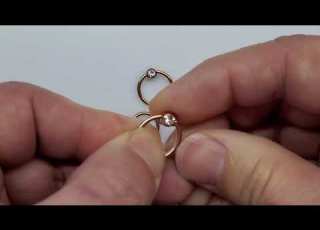  How To Remove A Ball Bead From A Captive Bead Ring CBR No Tools Body Jewelry