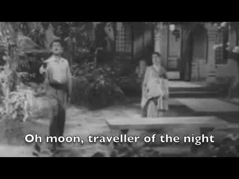 O Raat Ke Musafir By Lata Moh D Rafi W English Subs