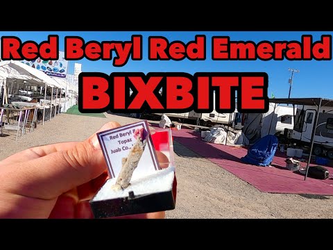 Bixbite Red Beryl Red Emerald W Ocular Fantasy Quartzite Pow Wow Gem Mineral Show 2022