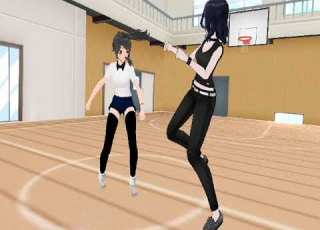  MMD Yandere Simulator Ayano VS Oka Occult Fight DL