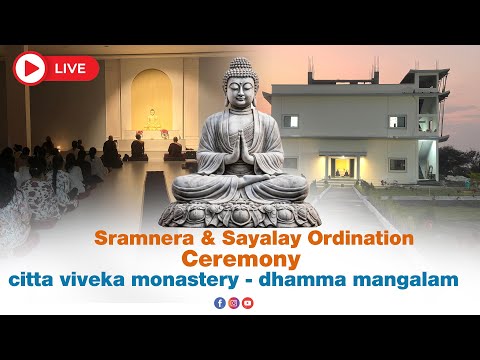 Sramnera Ordination Cermony Robe Offering To New Sramnera 2026 At Citta Viveka Monastery