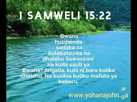 1 SAMWELI 15 22