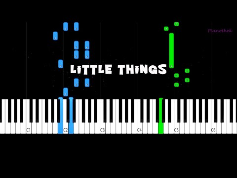 Little Things Adrian Berenguer Piano Cover Synthesia Piano Tutorial