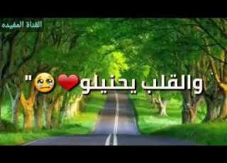 وعيوني تشتاقلو والقلب يحنيلو
