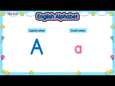 تعلم الحروف الانجليزية الكبيرة والصغيرة لمرحلة رياض الأطفال والمبتدئين