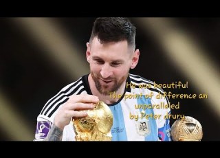  HE WAS BEAUTIFUL POINT OF DIFFERENCE UNPARALLELED PETER DRURY COMMENTARY ON MESSI