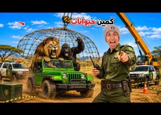  لما اخوك الصغير يعمل كمين للحيوانات المفترسه و يقبض عليهم محمد عماد