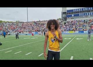 Central DeWitt S Alex Brown Claims 3rd Place In Class 3A 200 Meter Dash