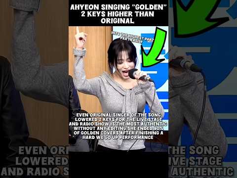 AHYEON SINGING Golden 2 KEYS HIGHER Babymonster Ahyeon Shorts Fyp