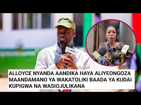 LISTEN TO WHAT ALLOYCE NYANDA SAID ABOUT THE CATHOLIC PROTEST LEADER WHO CLAIMED HE WAS ATTACKED
