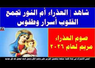  شاهد العذراء أم النور تجمع القلوب أسرار وطقوس صوم العذراء مريم لعام 2026