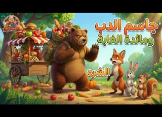 جاسم الدب و مائدة الغابة الشره حكايات بابا جدو