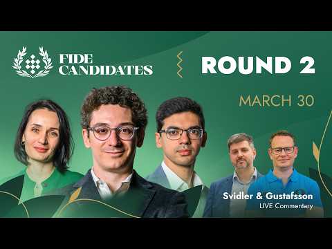 CHESS FIDE Candidates Tournament 2026 Round 2 LIVE Caruana Giri Lagno More