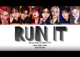 Stray Kids RUN IT Color Coded Lyrics Han Rom Eng