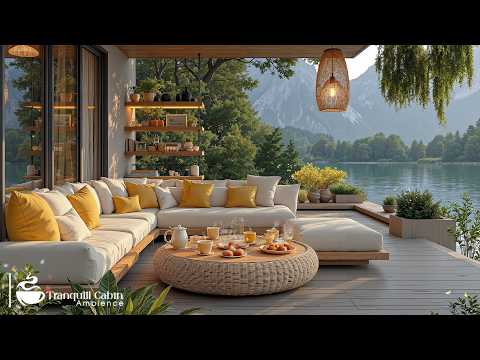 Tranquil Lakeside Jazz Ambience Peaceful April Ambience With Morning Jazz Ambience For Relaxing