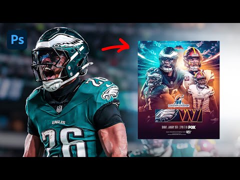 Creating A Sports Poster NFL Style Photoshop Tutorial