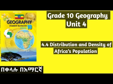 Grade 10 Geography Unit 4 4 4 Distribution And Density Of Africa S Population Unit4 Geography