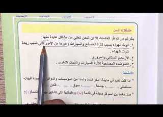  اجتماعيات رابع ابتدائي صفحة 29 موضوع مشكلات المدن