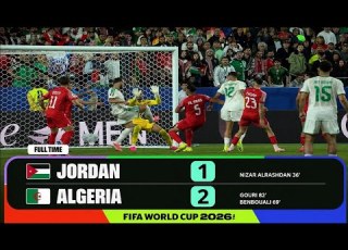 ملخص مباراة الجزائر والأردن 2 1 كأس العالم 2026