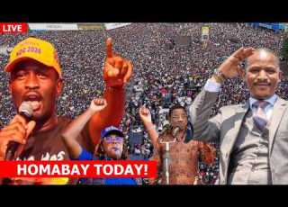  LIVE FIREWORKS IN HOMABAY AS SIFUNA BABU ORENGO LEAD MOTHER OF ALL MEGA RALLY DAYS AFTER ATTACK