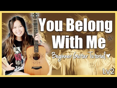 You Belong With Me Taylor Swift EASY Guitar Tutorial Beginner Lesson W Chords Tab Play Along