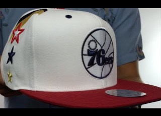 76ers INDEPENDENCE SNAPBACK Hat By Mitchell And Ness