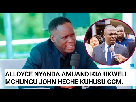 ALLOYCE NYANDA WRITES AN OPEN MESSAGE TO JOHN HECHE ABOUT CCM