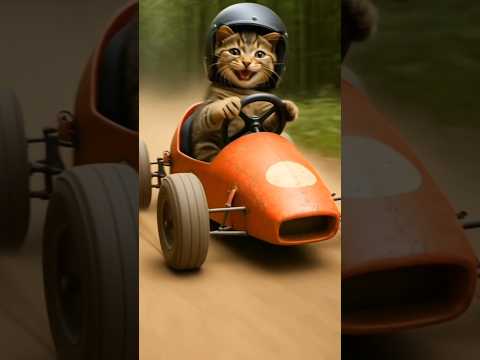 قطه تقود سياره رياضيه بسة شو قطط FunnyCats CatDance قطط مضحكة Shorts فيديو قطط قطط Cat