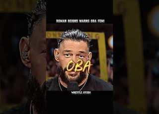 رومان رينز يحذر أوبا فيمي Romanreigns Obafemi Wweshorts Shortsfeed Shorts Wwe Wrestling