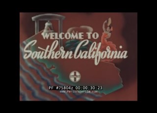 SANTA FE RAILROAD 1945 SOUTHERN CALIFORNIA TRAVEL PROMOTIONAL FILM Print 2 Better 75804z