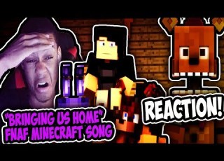  BRINGING US HOME FNAF 4 Minecraft Music Video REACTION THE BITE