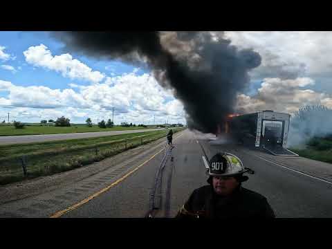 Engine 910 Truck Camper Trailer Fire Ride Along Screaming Q And Horn